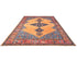 9x12 Orange Blue Aryana Afghan Hand Knotted Veg Dye Wool Area Rug